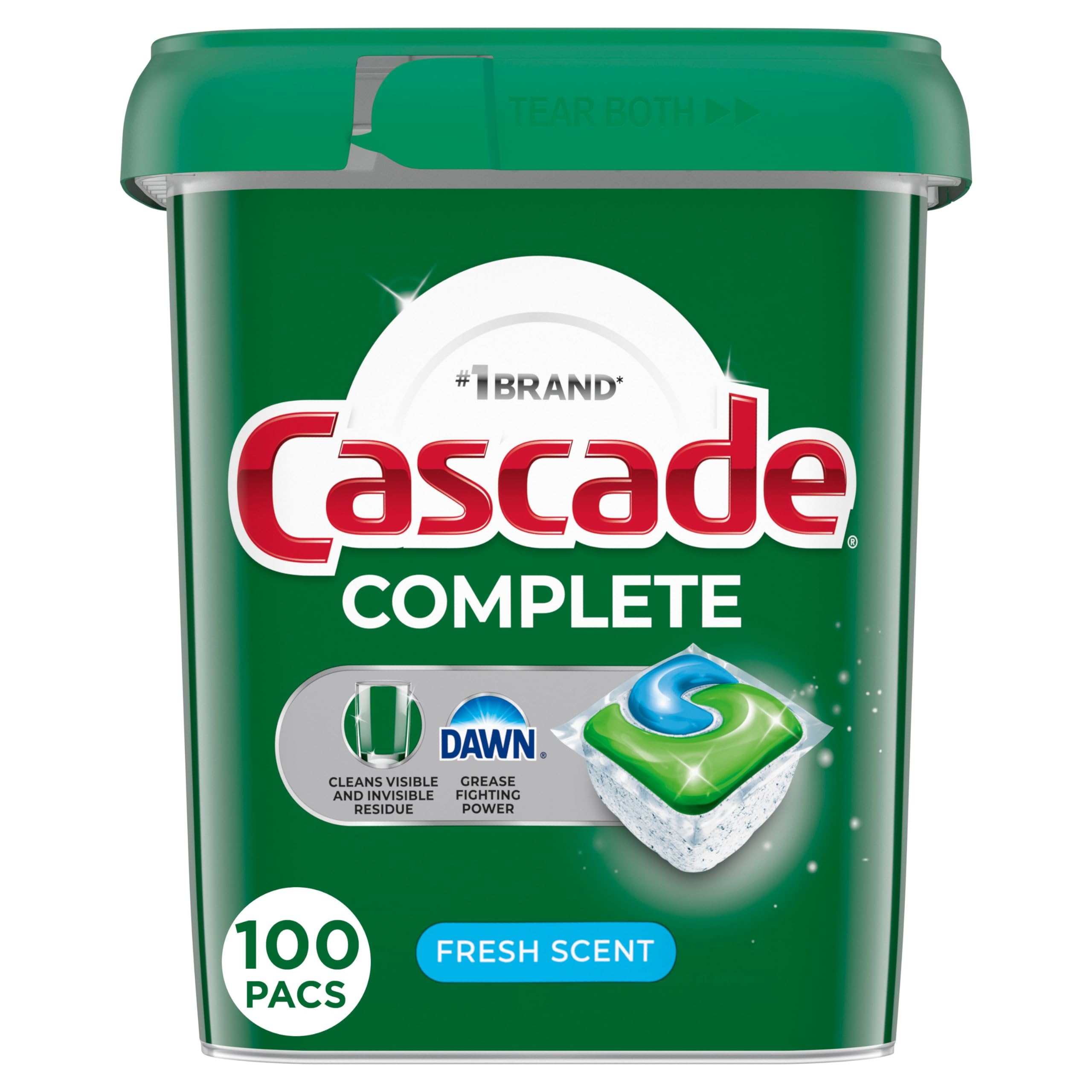 Cascade Complete Dishwasher Pods - Fresh Scent Phosphate-Free

