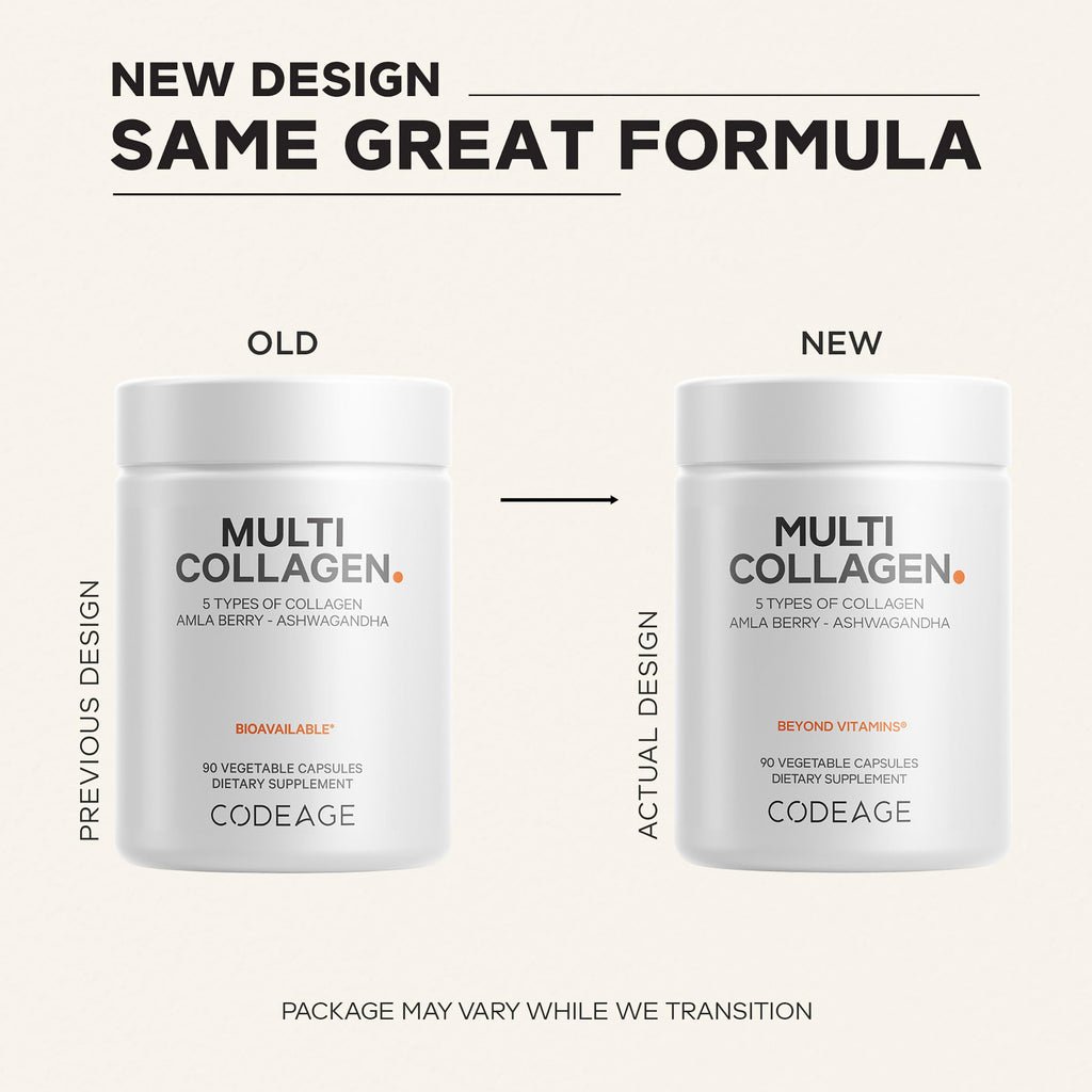 Codeage Multi Collagen Peptides Capsules - 5 Types


