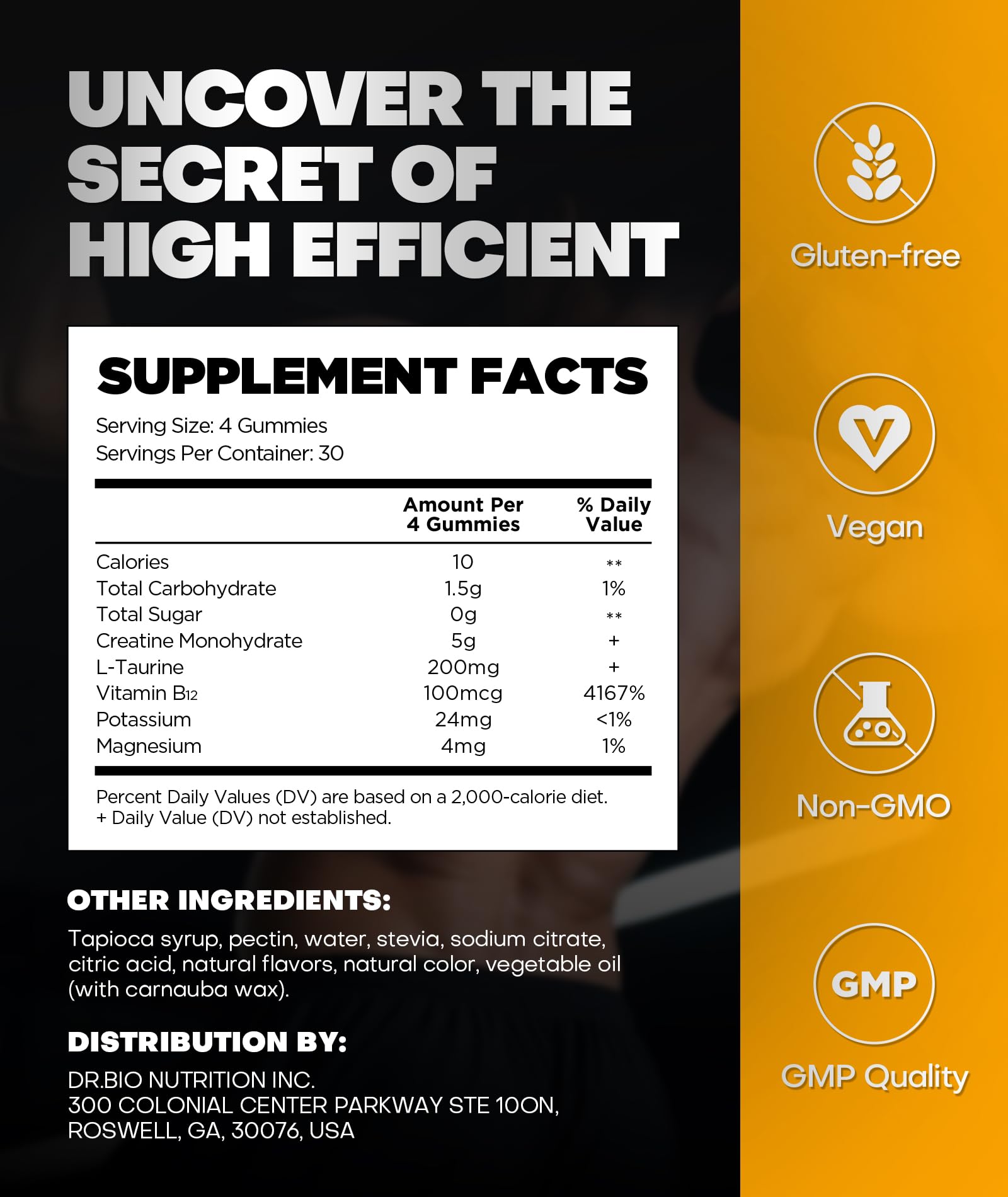 Creatine Monohydrate Gummies — Instant Boost Vegan Energy

