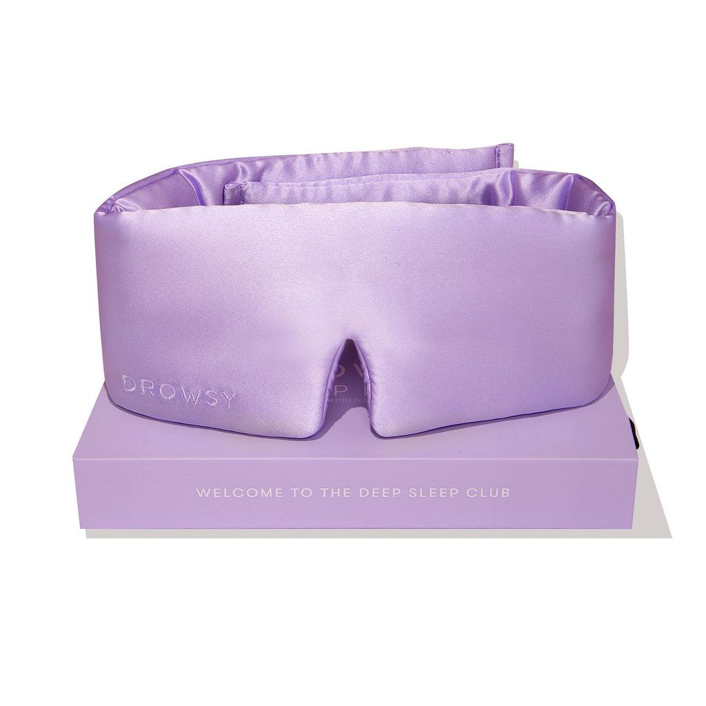 DROWSY Silk Sleep Mask - Face-hugging, padded cocoon in pure Mulberry silk