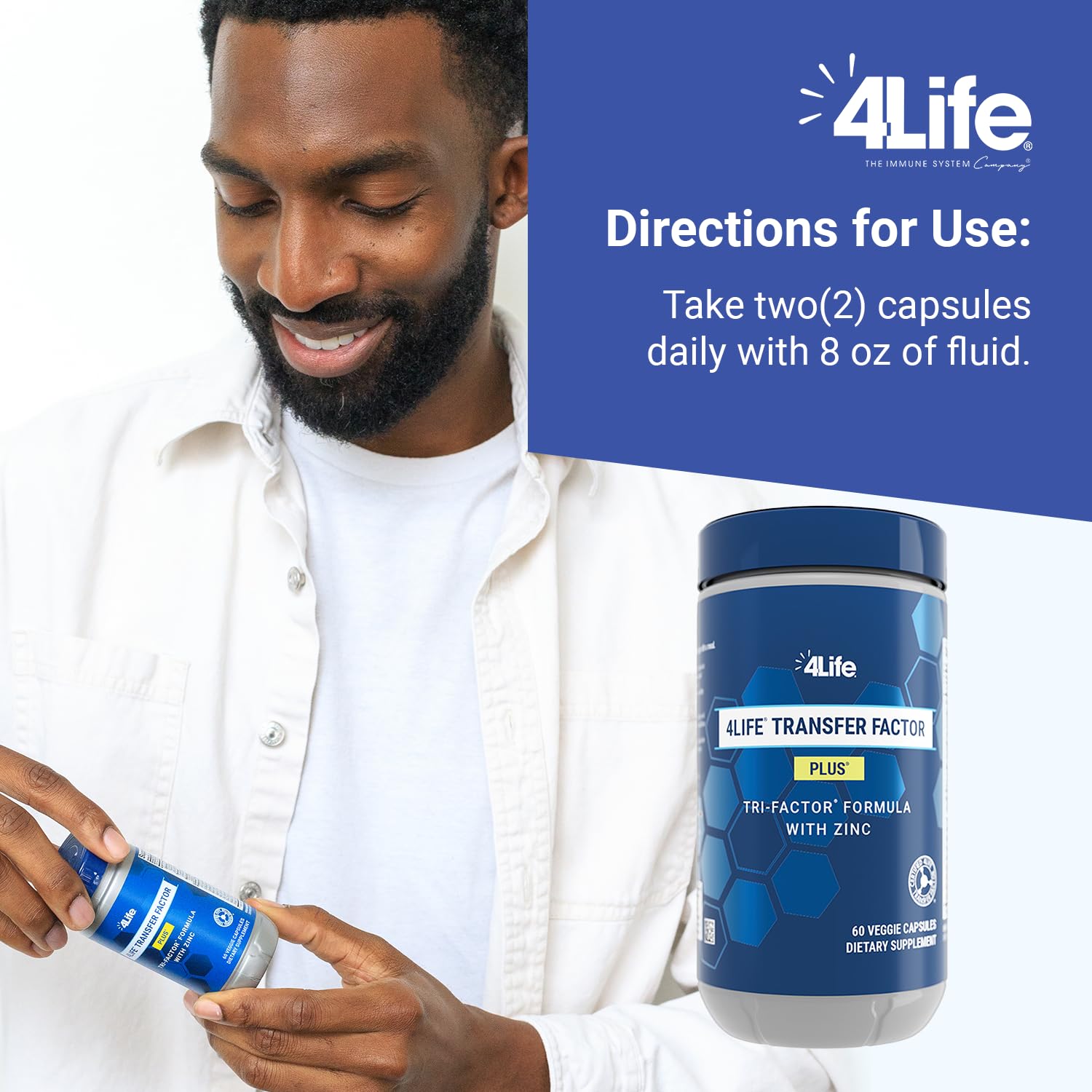4Life Transfer Factor Plus Zinc Immune Support MushroomBlend

