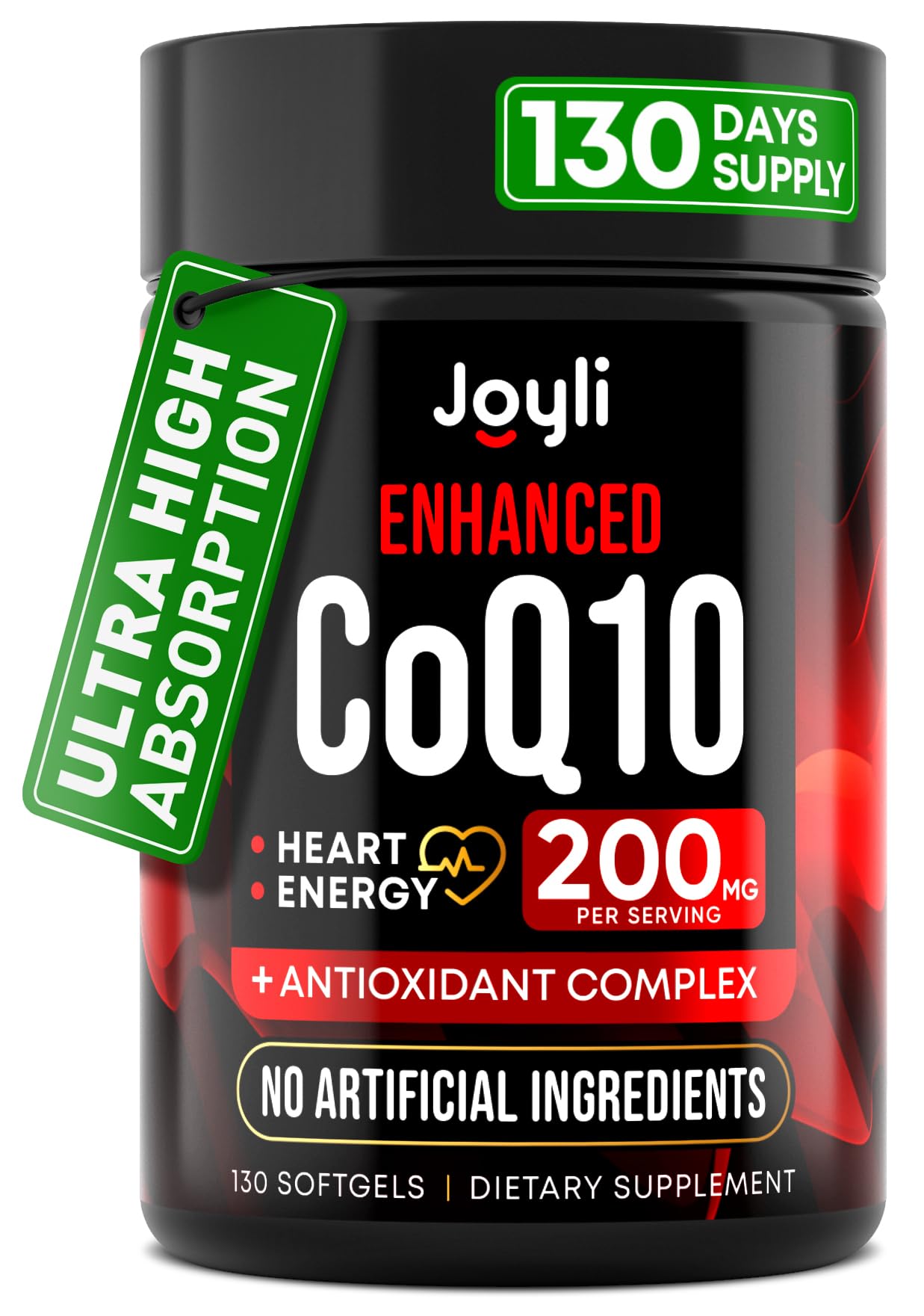 Joyli CoQ10 with Flaxseed Oil Softgels

