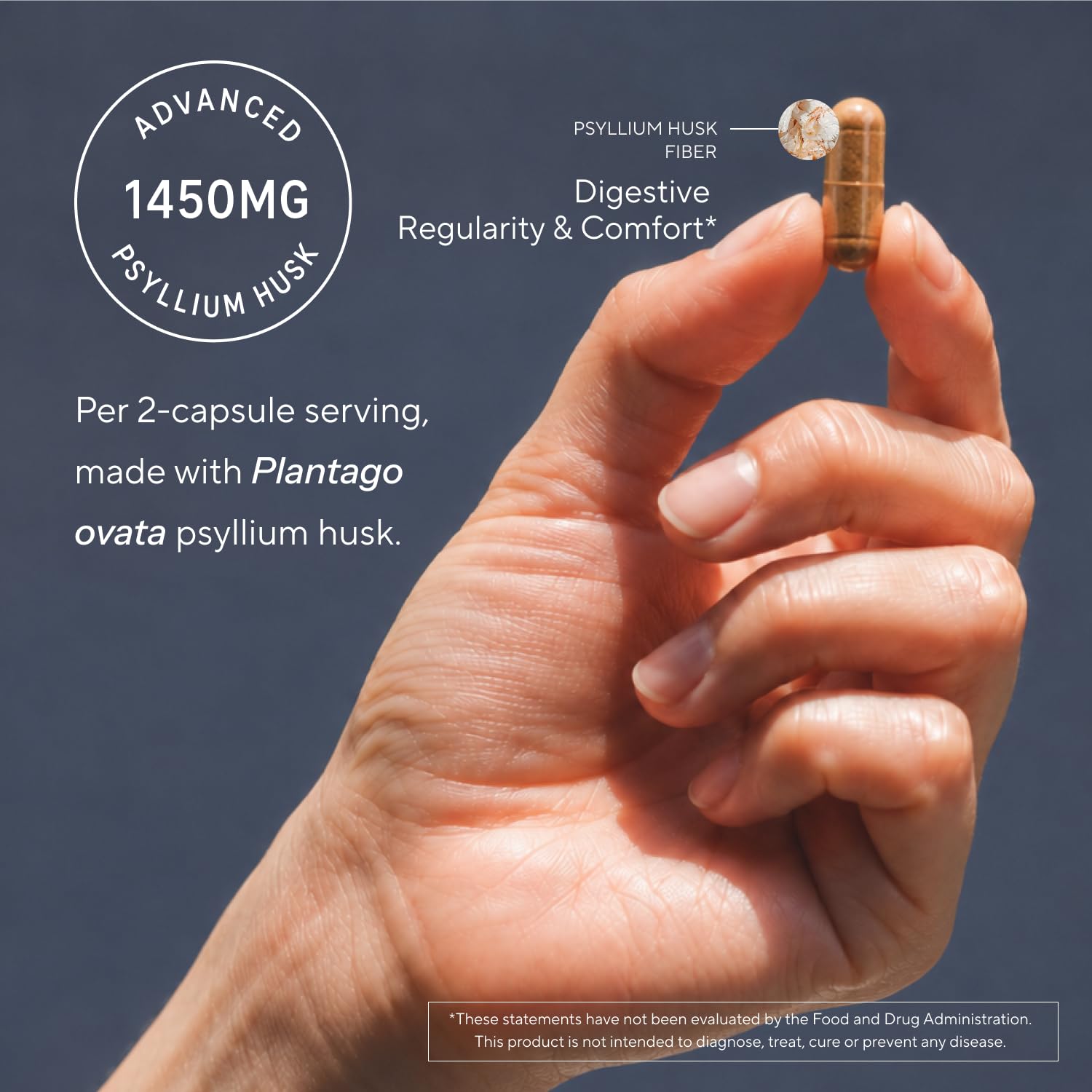 Sunergetic Psyllium Husk Fiber Capsule 1450mg

