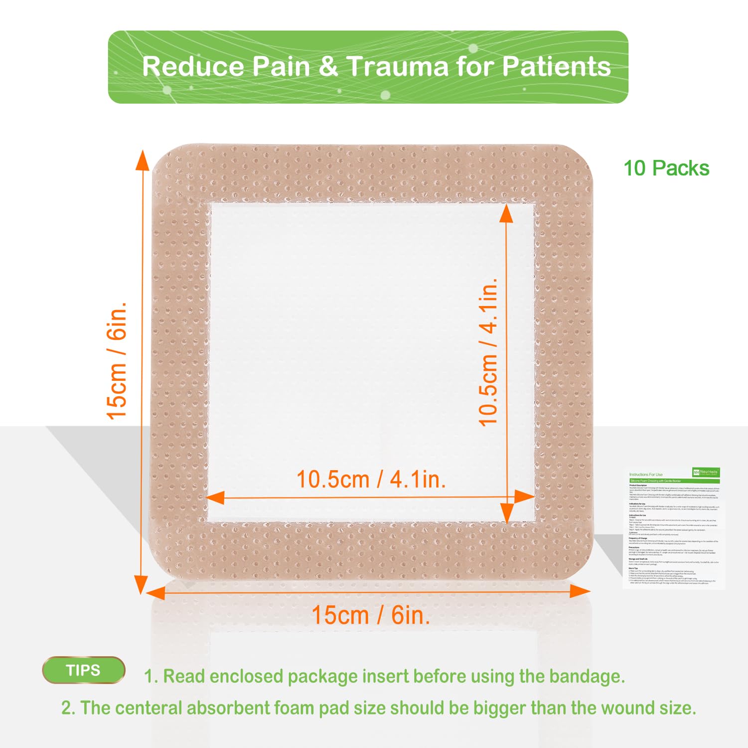 Silicone Foam Dressing by NeuHeils

