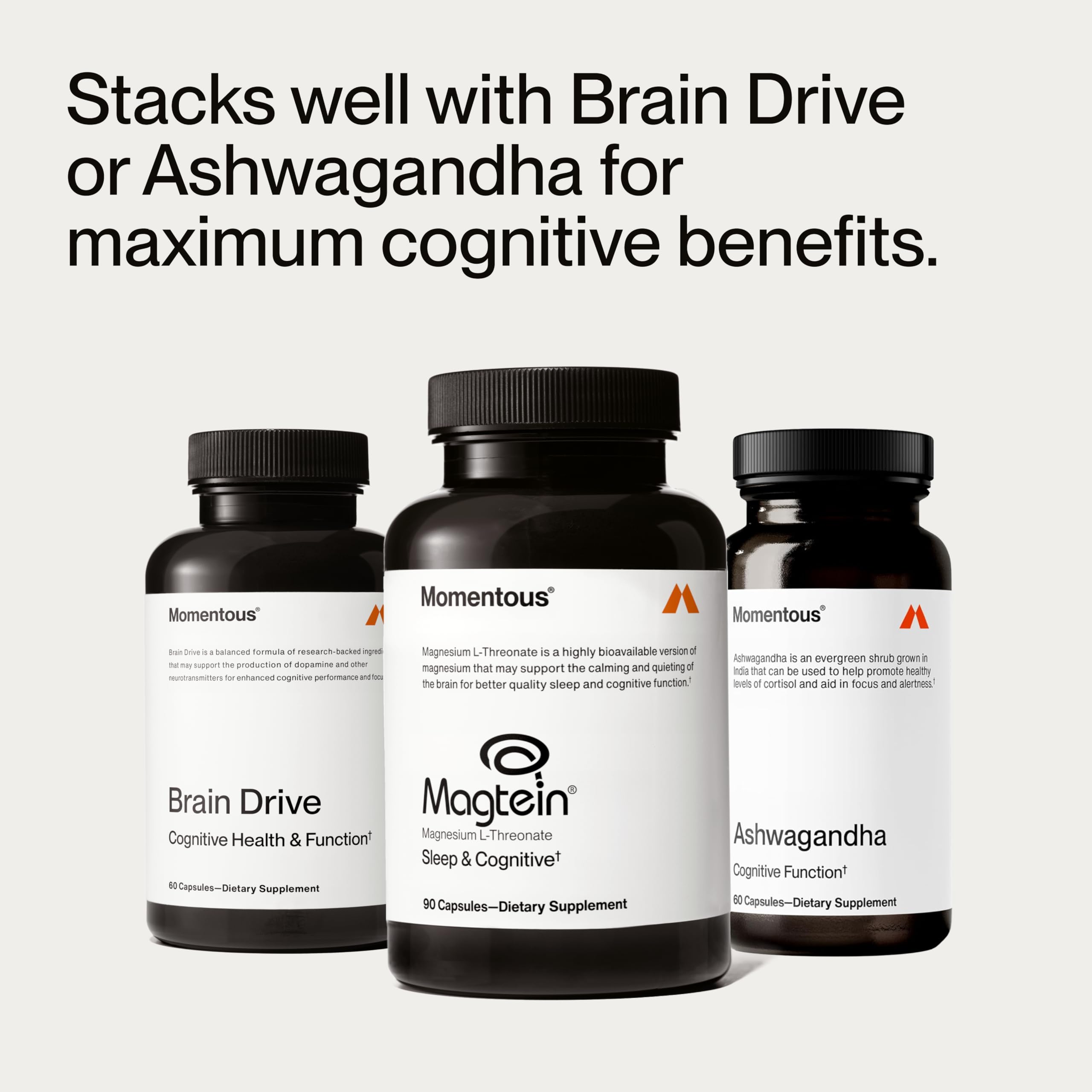 Momentous Magtein Magnesium L-Threonate Brain Support

