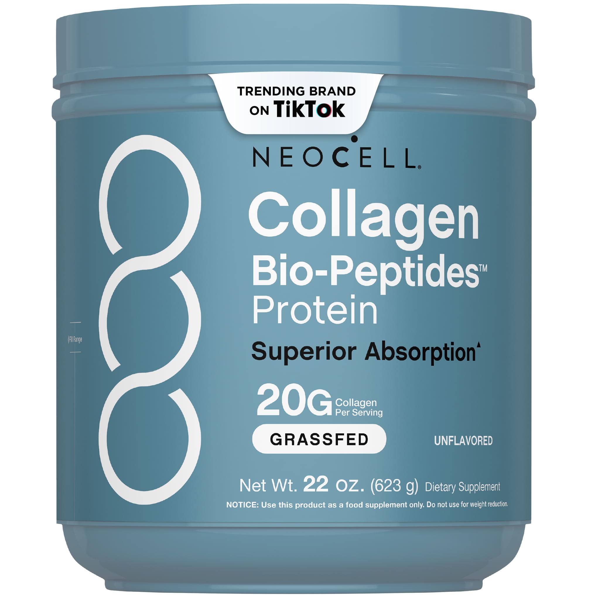 NeoCell Collagen Peptides Powder for Hair Skin Nails

