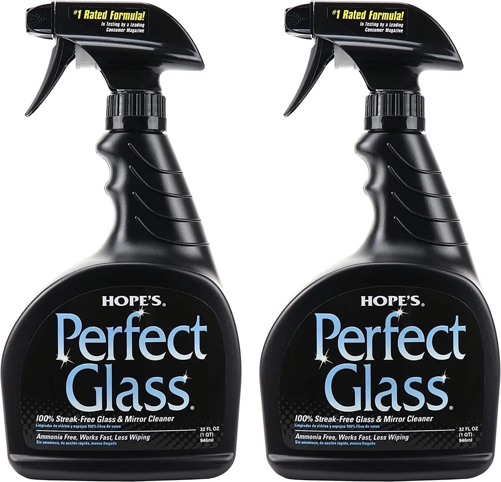 HOPE'S Perfect Glass Cleaner - Streak-Free Ammonia-Free Glass, Mirrors & Screens