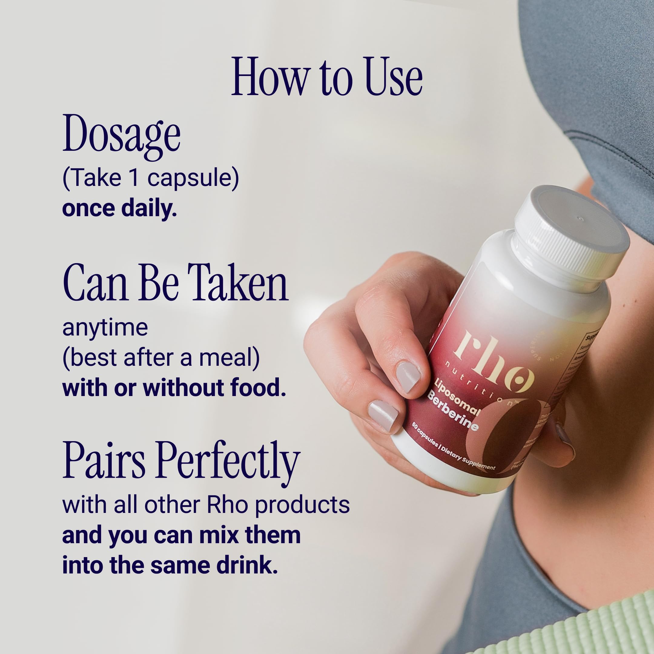 Rho Nutrition Liposomal Berberine Capsules | High Absorption

