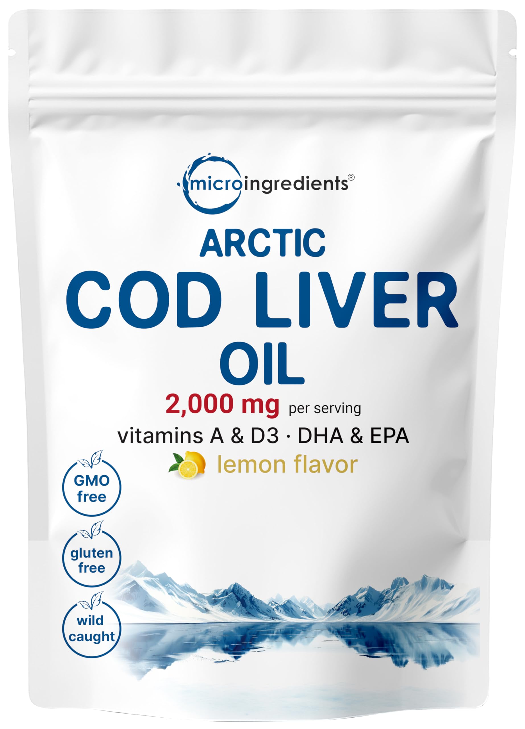 Micro Ingredients Cod Liver Oil Supplement

