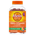Metamucil Citrus Berry Fiber Gummies with Vitamins C, D & B12 – No Sugar Added