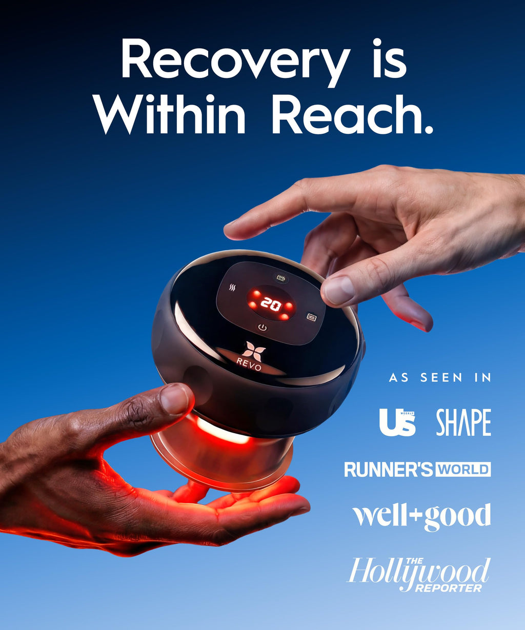 REVO Smart Cupping Massager with Heat & Red Light | Therapy

