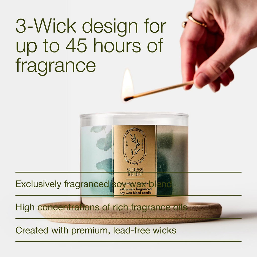 Bath & Body Works 3-Wick Candle Soy Wax Blend

