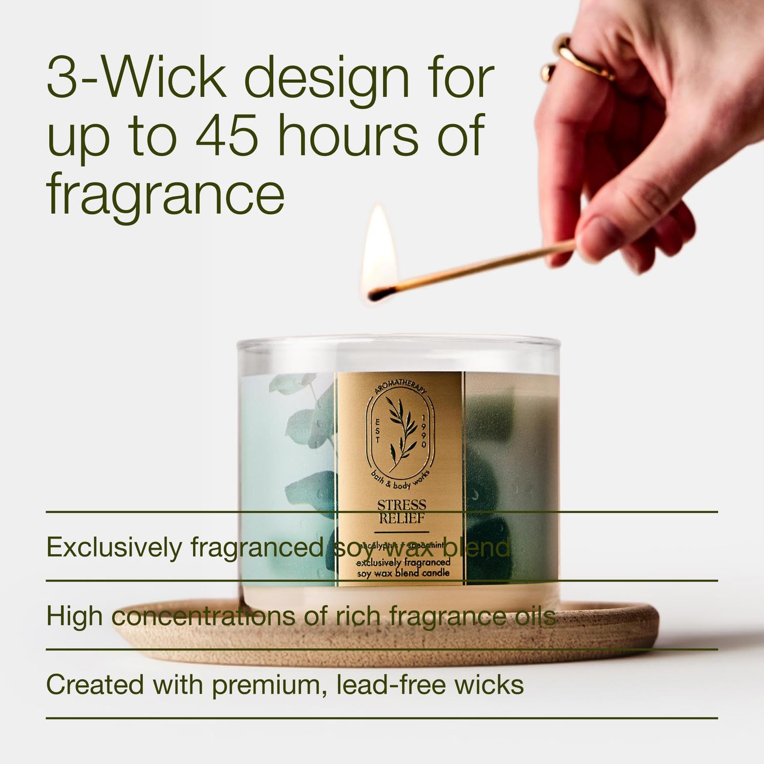 Bath & Body Works 3-Wick Candle Soy Wax Blend

