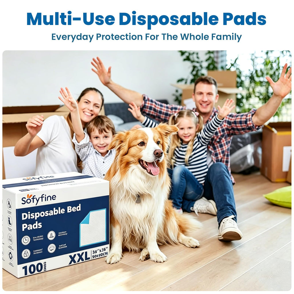 SOFYFINE Disposable Bed Pads | Leak-Proof Nighttime Protection

