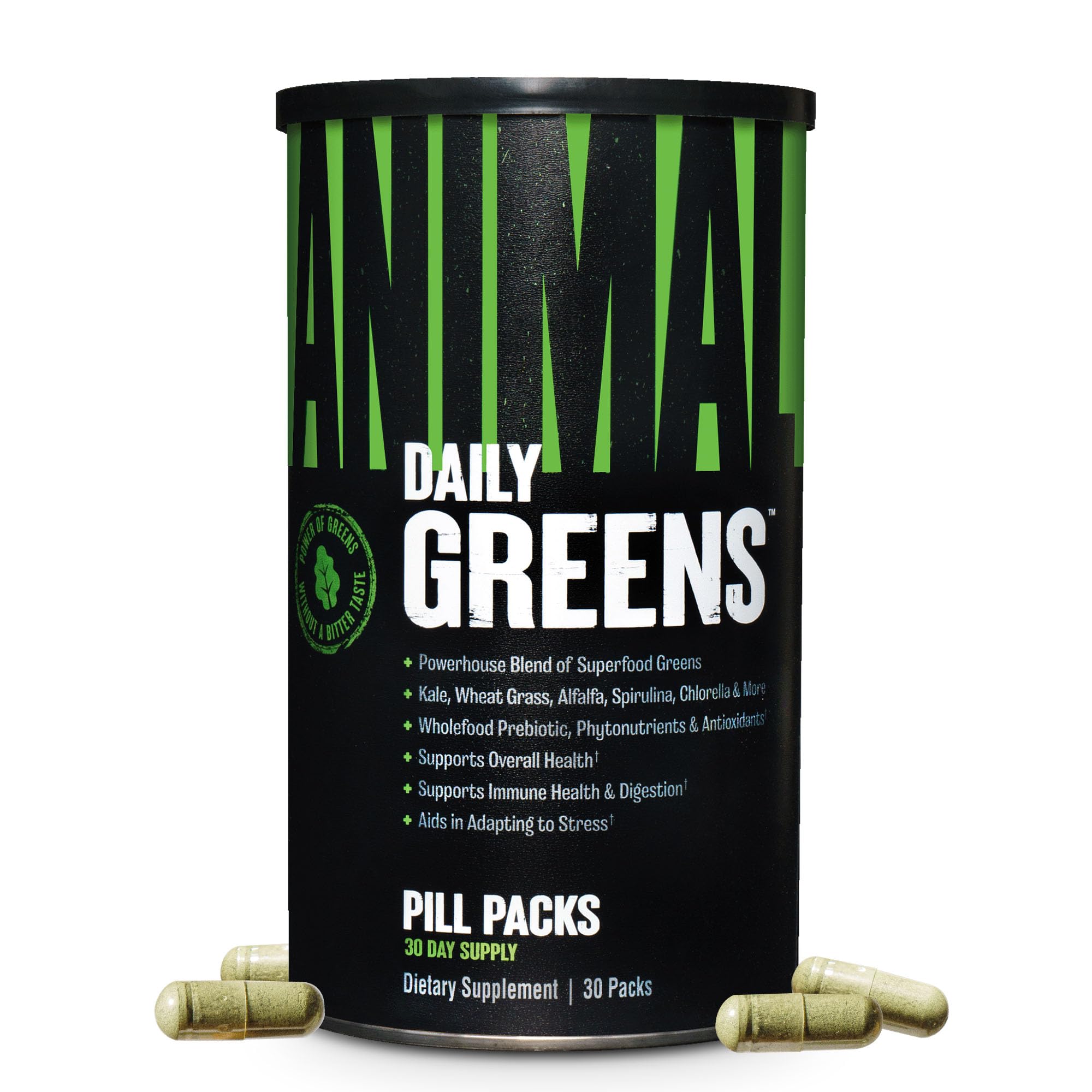 Animal Daily Greens Capsules - Digestive Health & Immunity

