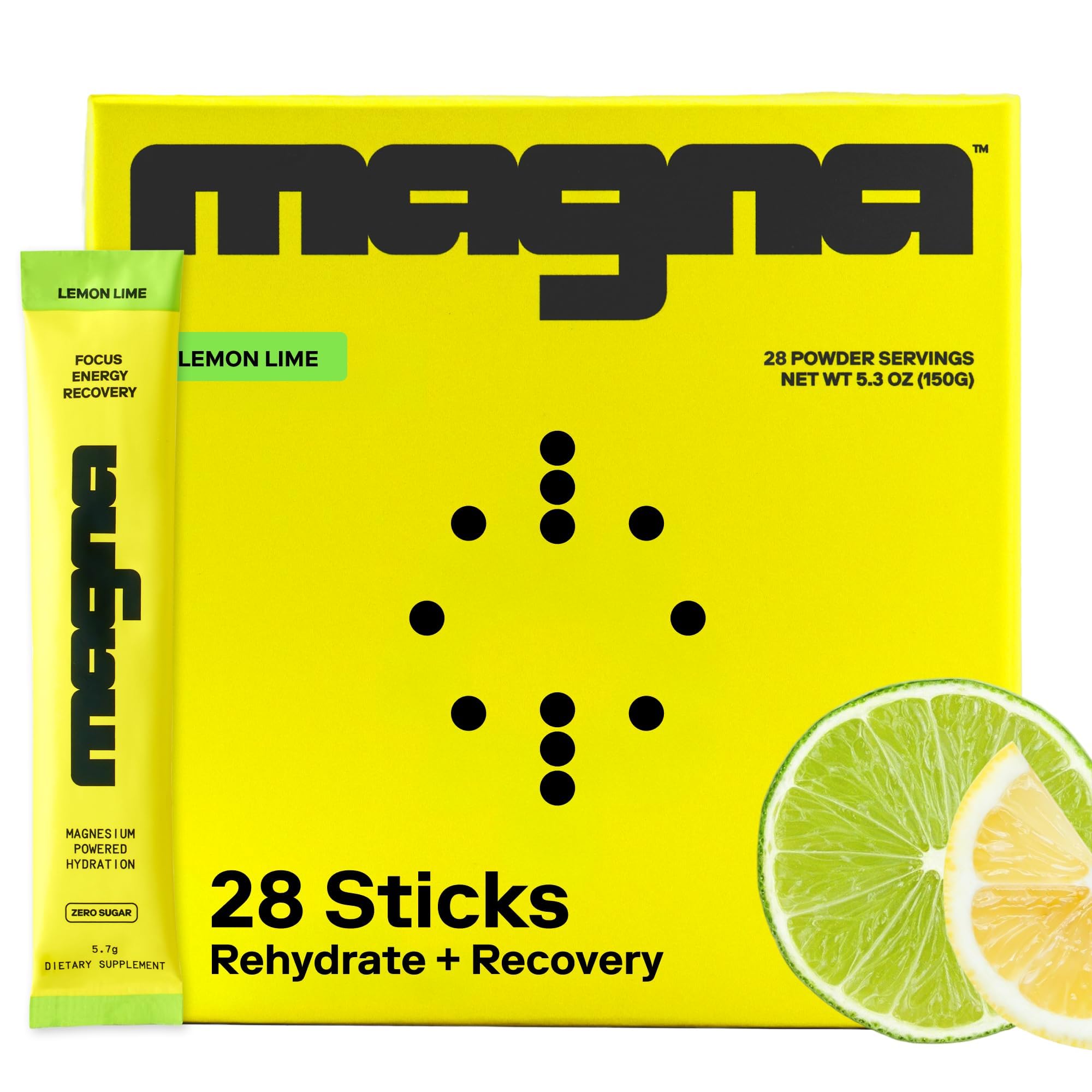 MAGNA Electrolytes Powder Drink Mix for Hydration, Energy & Focus