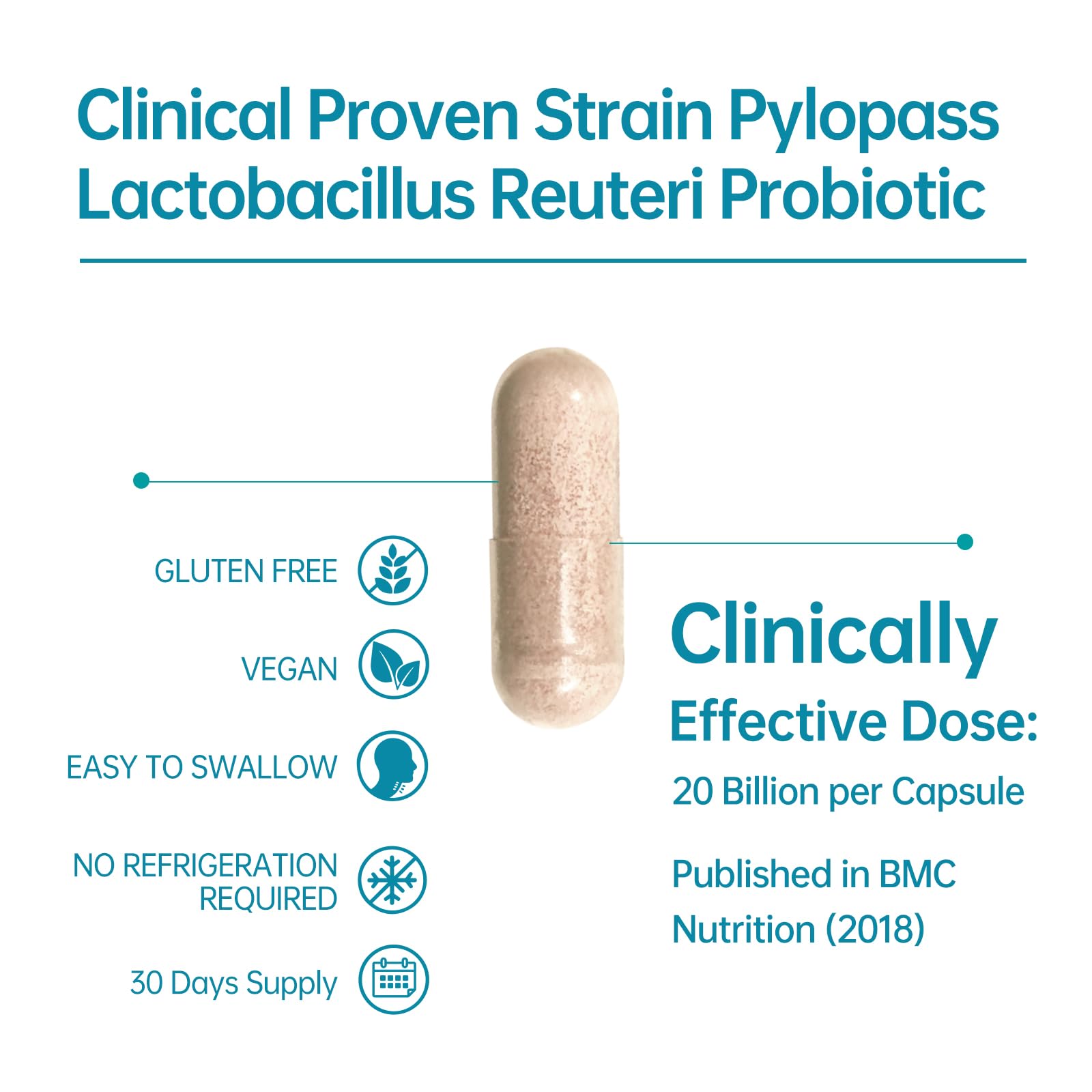 H. pylori Probiotic with Pylopass DSM17648

