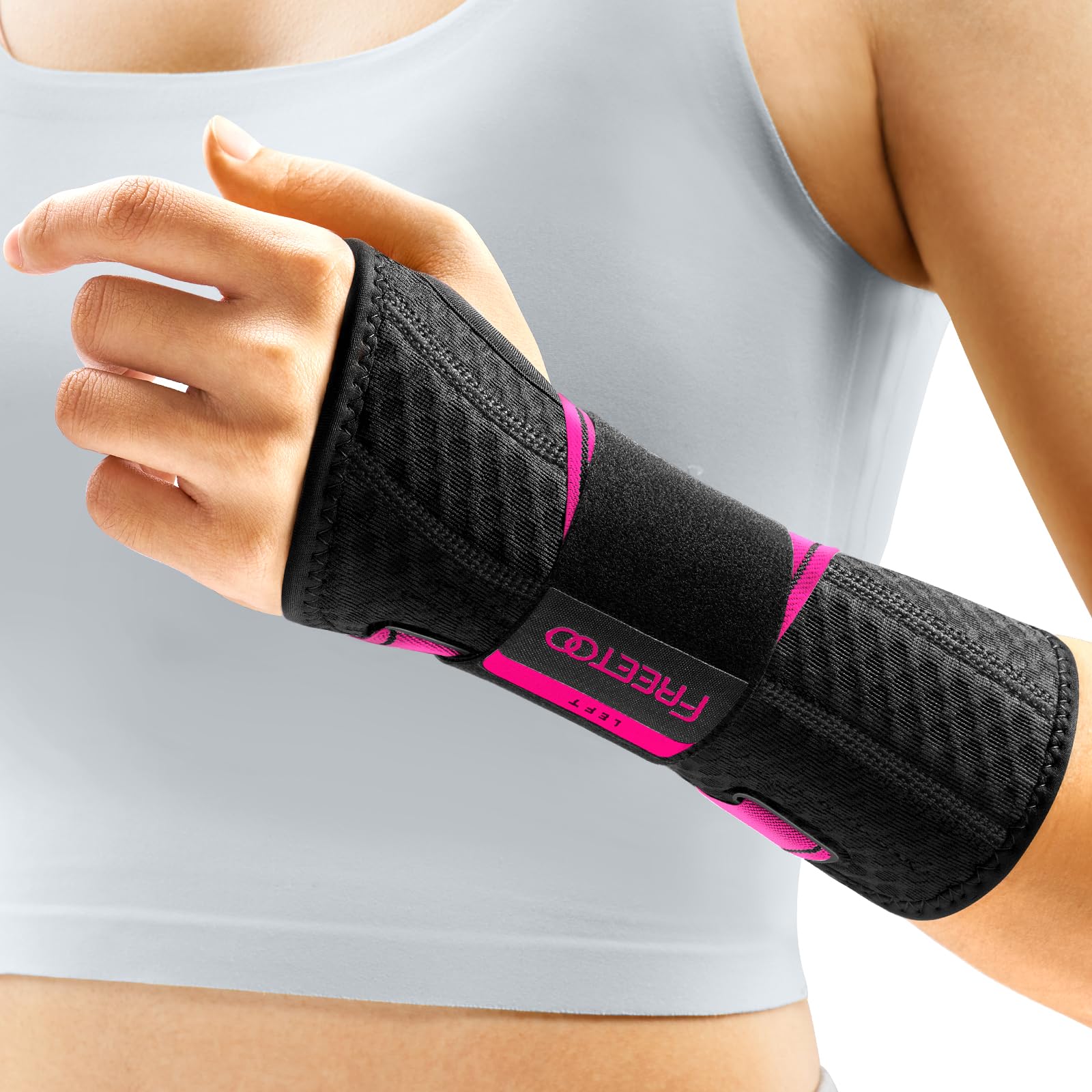 FREETOO Wrist Support Brace Carpal Tunnel Pain Relief

