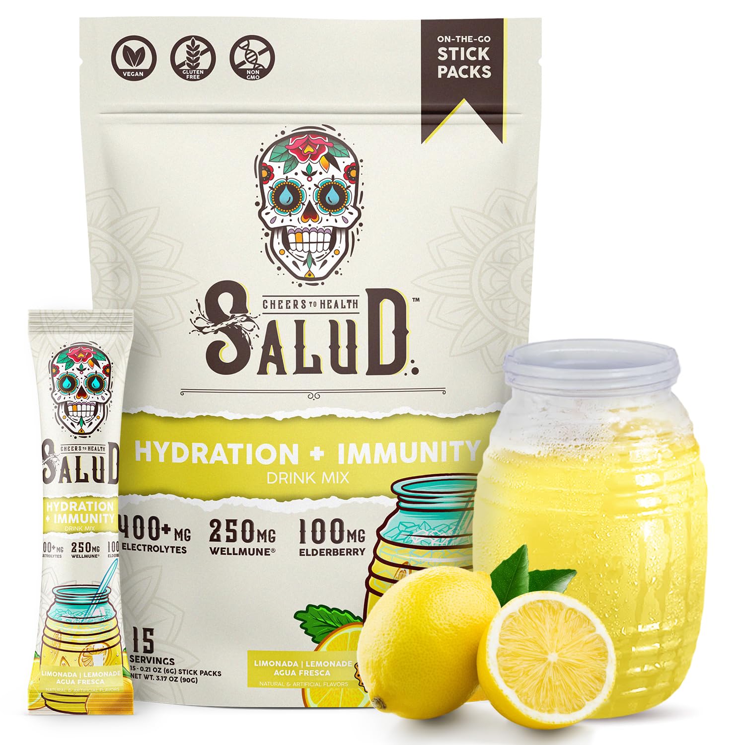 Salud 2-in-1 Hydration Sachets + Immunity Electrolytes Powder