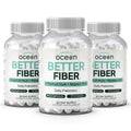 Organics Ocean Better Fiber Daily Fiber Supplement with Psyllium Husk, Slippery Elm & Aloe Ferox