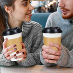 Lamosi Disposable Coffee Cups with Lids and Sleeves | To-Go

