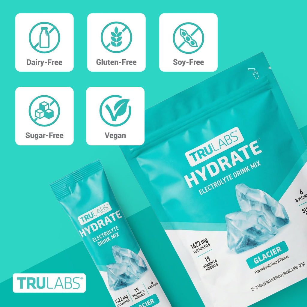 TRULABS Hydrate Electrolyte Drink Mix – Sugar-Free On-the-Go

