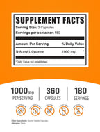 BulkSupplements NAC Capsules - N-Acetyl Cysteine Supplement

