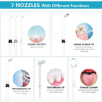 TUREWELL Water Dental Flosser | 8 Jet Tips

