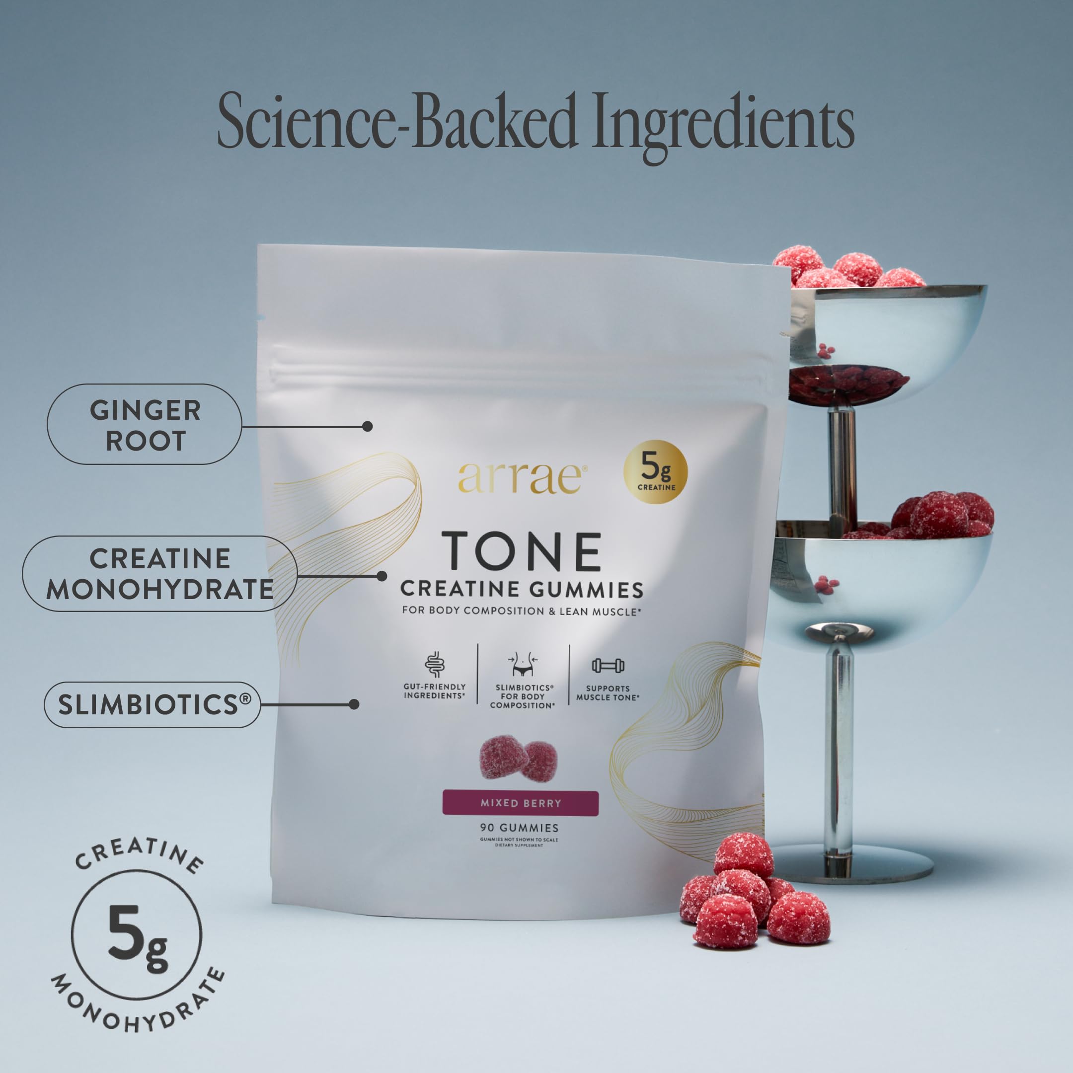 Arrae Tone Gummies Creatine Monohydrate for Women

