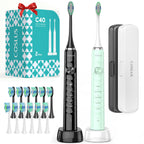 COSLUS C40 Sonic Electric Toothbrush for Adults – 47,000 VPM, 5 Modes, Travel Case