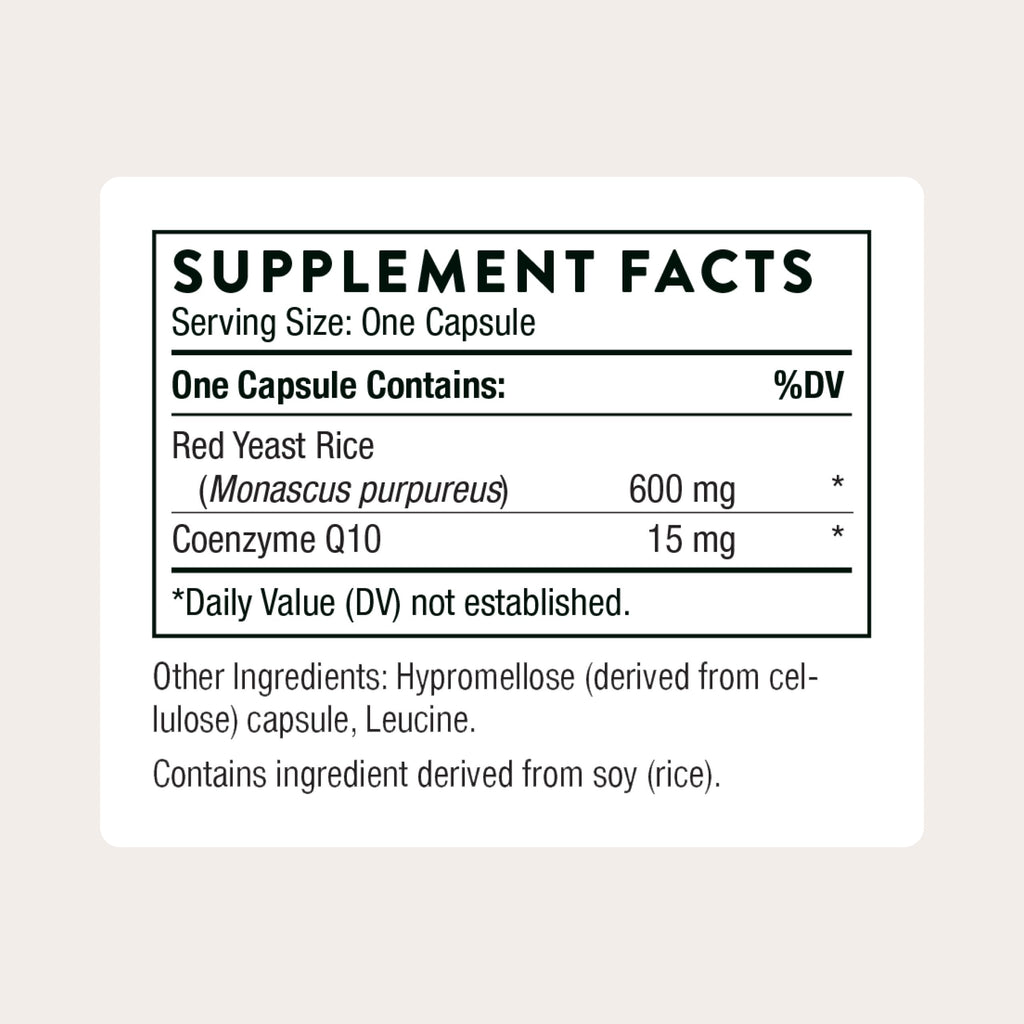 Thorne Red Yeast Rice Dietary Supplement | Heart Health

