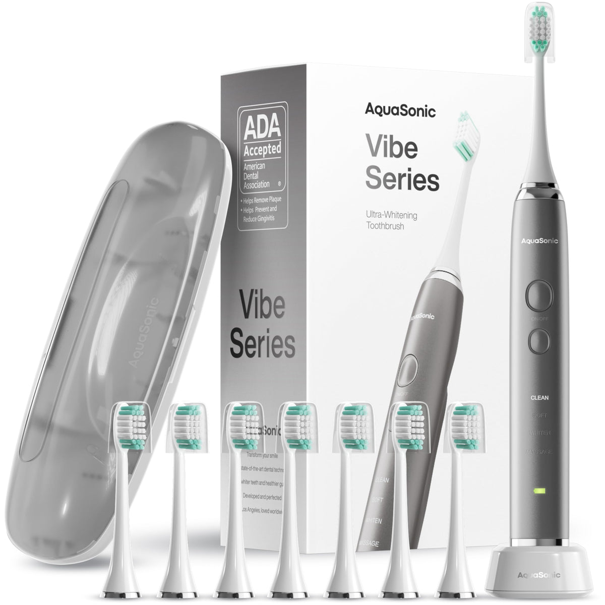Aquasonic Electric Toothbrush – Vibe Series Ultra-Whitening