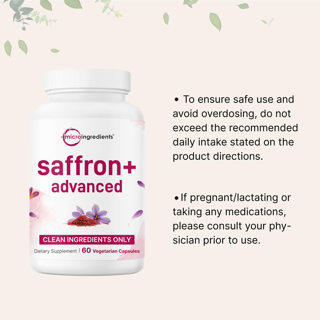 Micro Ingredients Saffron+ Advanced Supplement | Filler-Free


