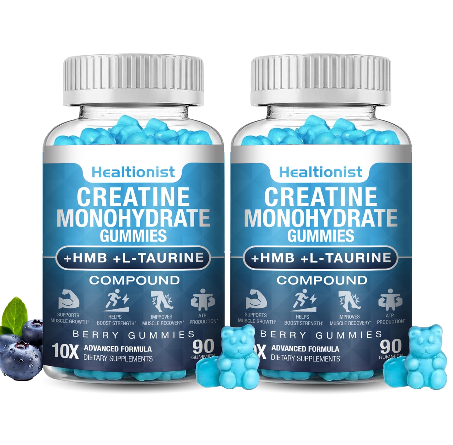 Healtionist Creatine Monohydrate Gummies Dietary Supplement

