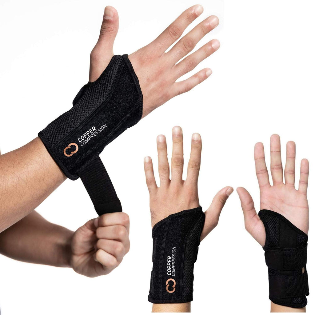 Copper Compression Wrist Brace Ambidextrous Copper Infused Support

