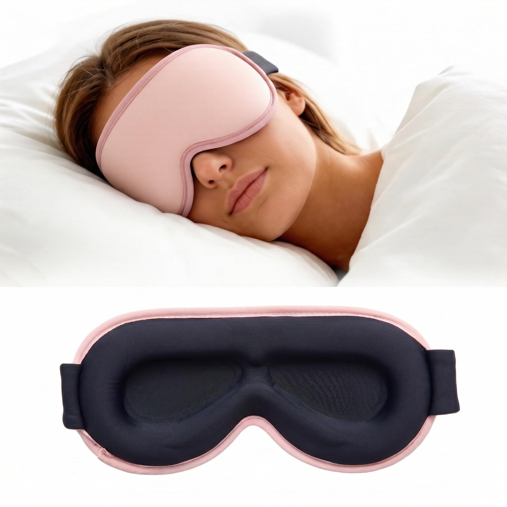 3D Weighted Cooling Gel Eye Mask for Sleep and Migraine Relief