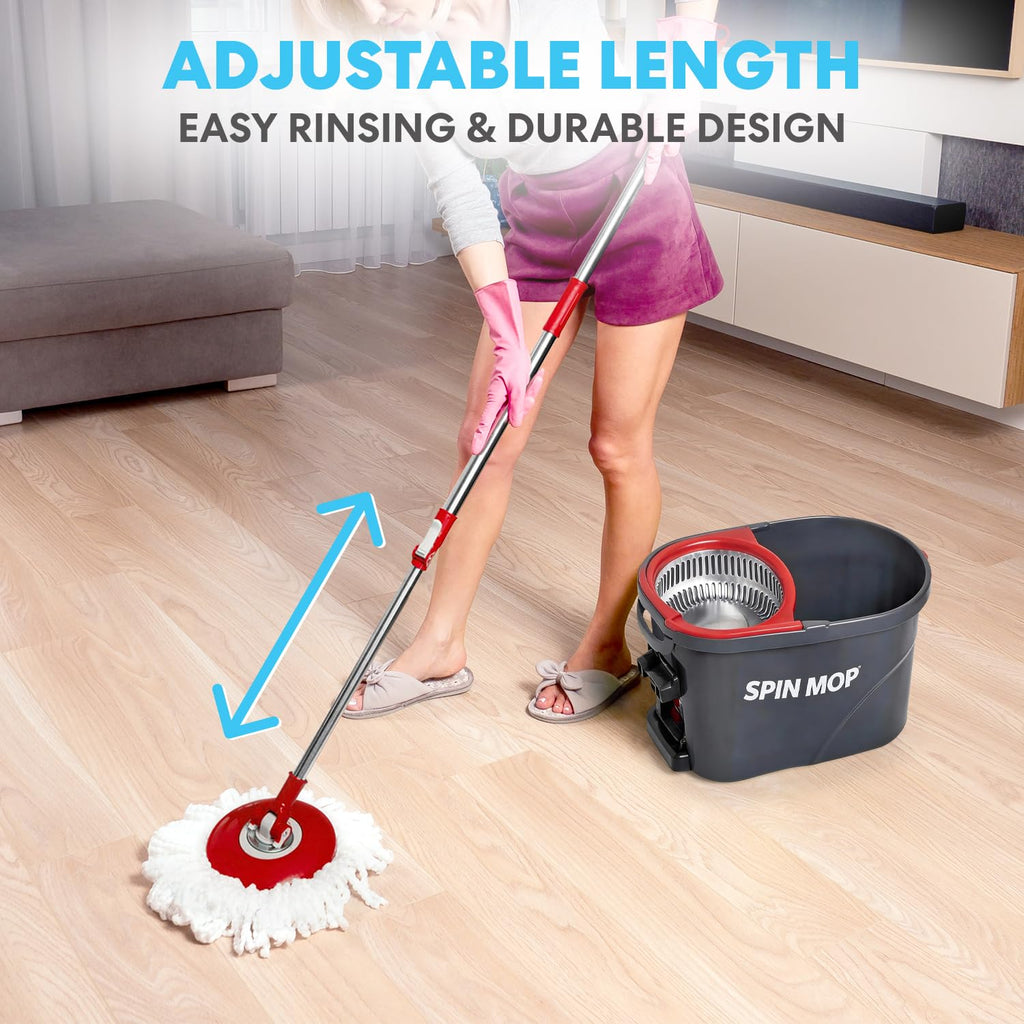 Simpli-Magic Cleaning System with 3 Microfiber Mop Heads

