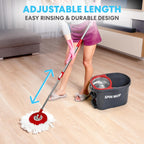 Simpli-Magic Cleaning System with 3 Microfiber Mop Heads

