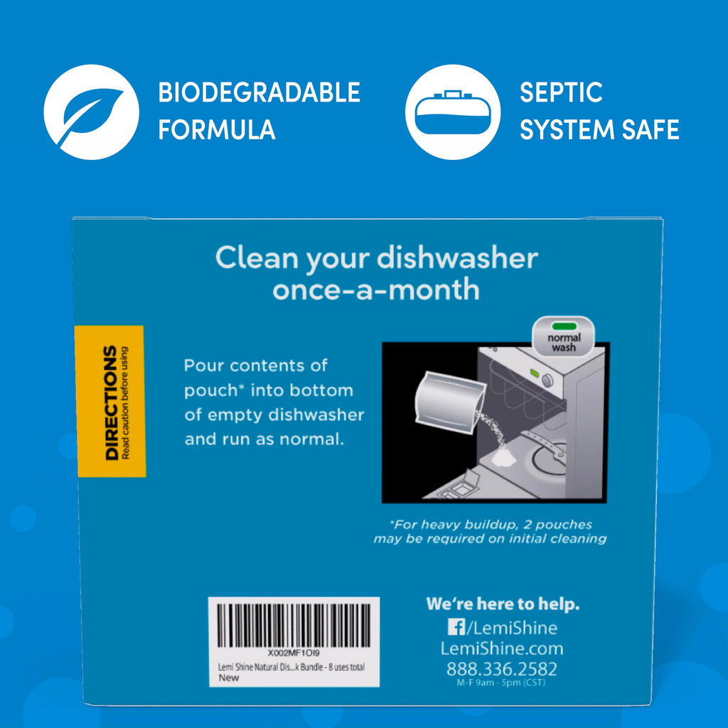 Lemi Shine Natural Dishwasher Cleaner with Citric Acid

