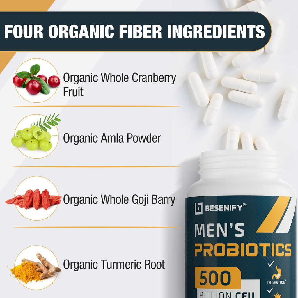 Probiotics for Men with 500 Billion CFUs & 12 Strains

