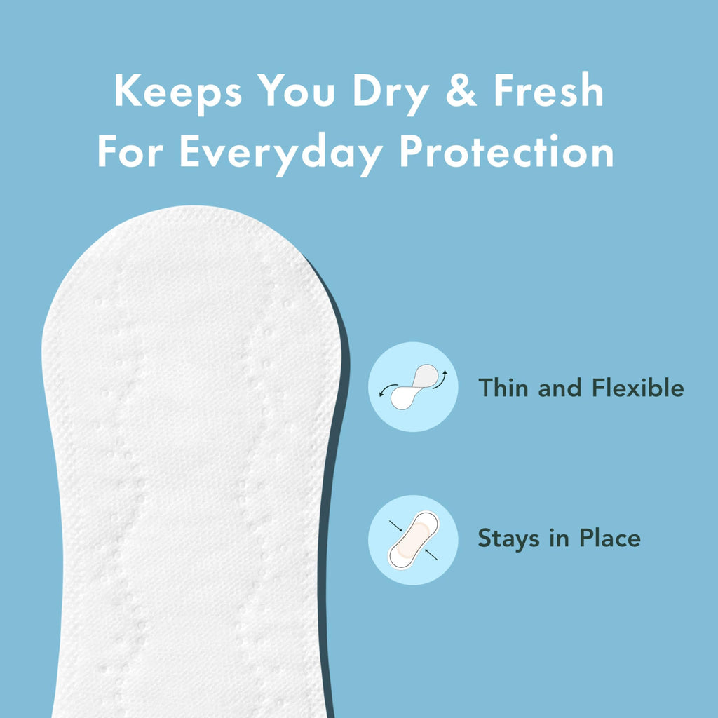 Rael Panty Liners - Organic Cotton Cover | Light Absorbency

