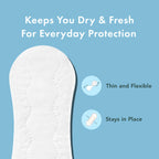 Rael Panty Liners - Organic Cotton Cover | Light Absorbency

