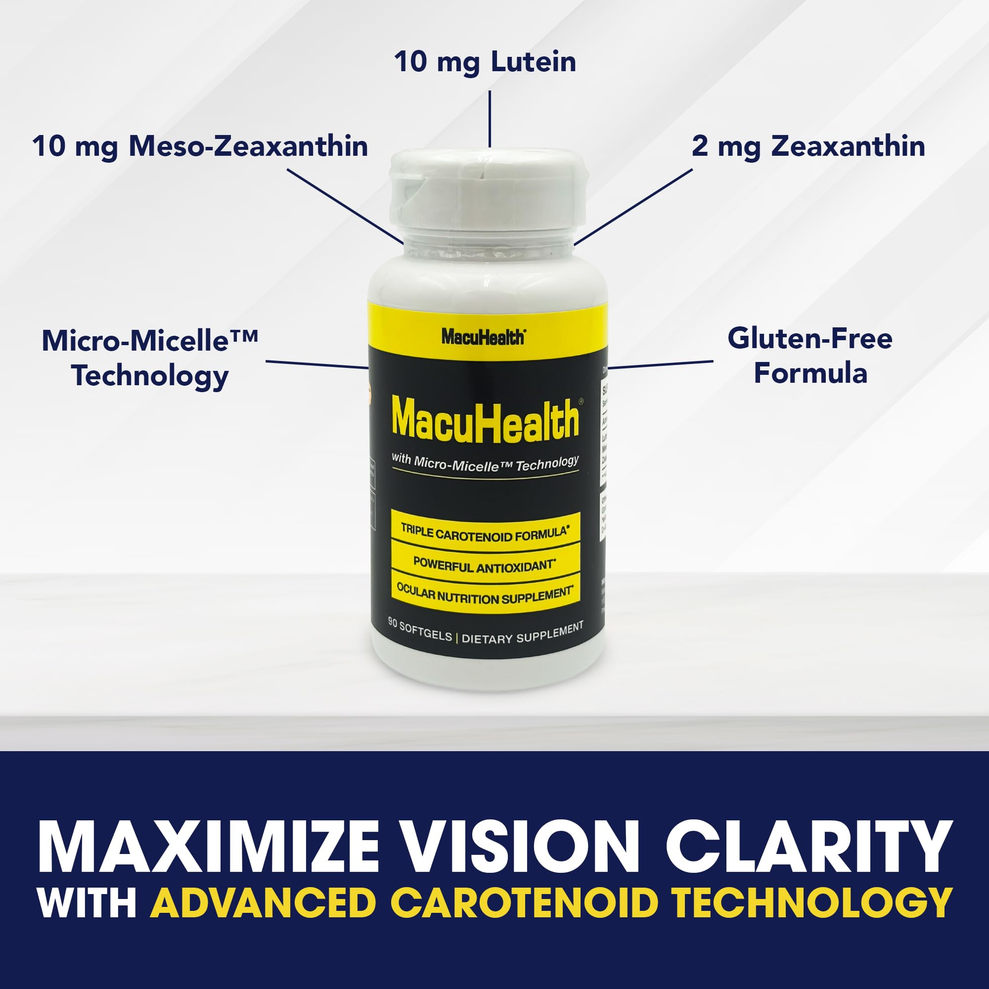 MacuHealth Eye Vitamins - Advanced Eye Health Formula

