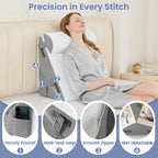 Sasttie Wedge Pillow Set with Memory Foam Neck Cushion

