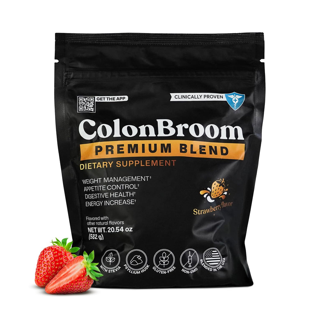 ColonBroom Premium Psyllium Husk Fiber Powder for Gut Health