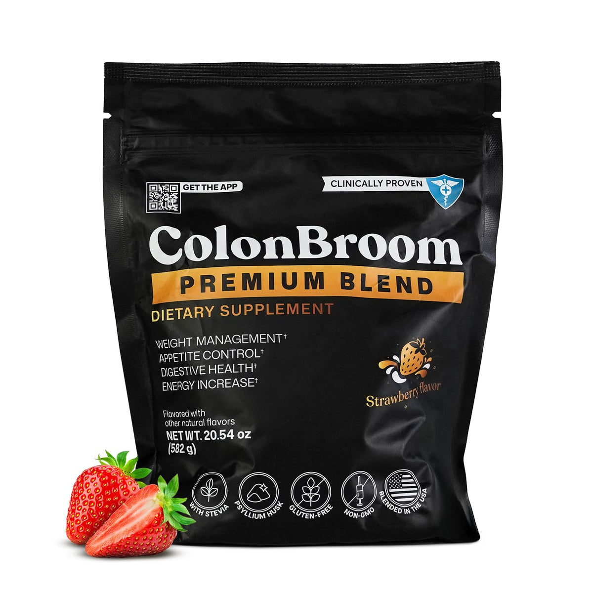 ColonBroom Premium Psyllium Husk Fiber Powder for Gut Health