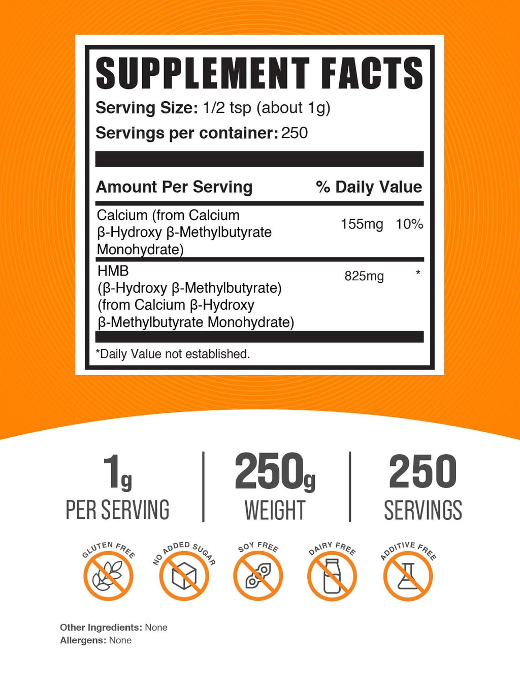 BulkSupplements HMB Powder Calcium HMB Supplement GlutenFree

