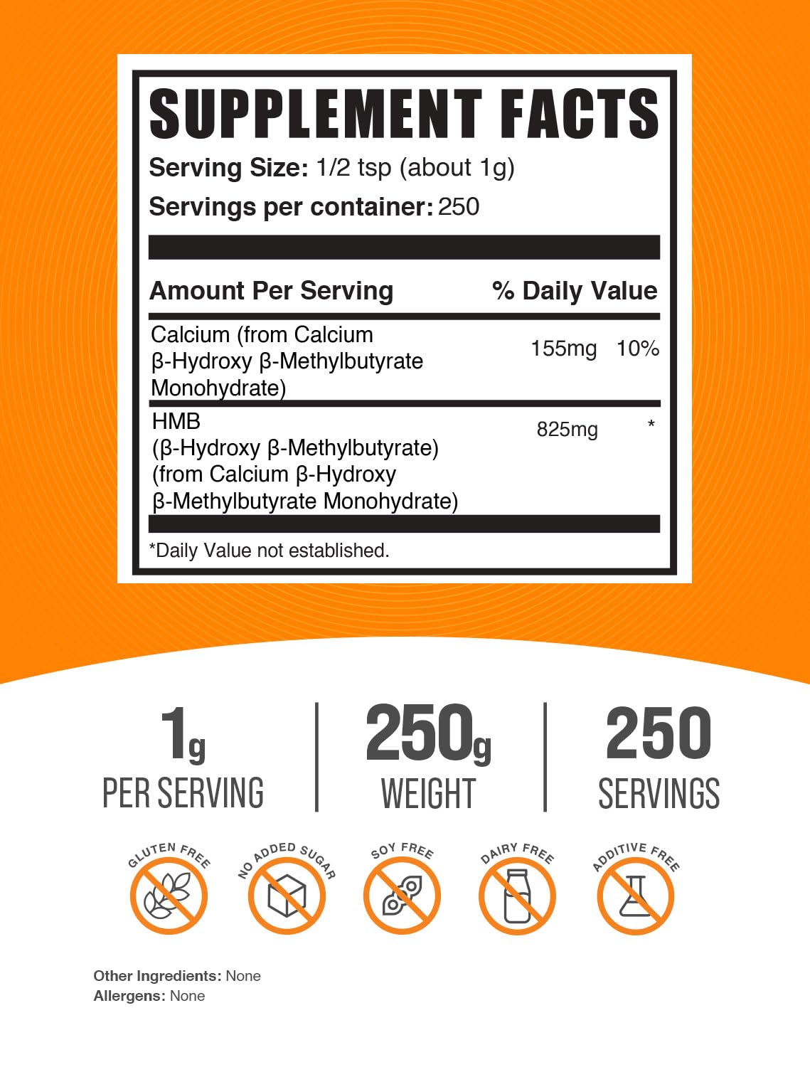 BulkSupplements HMB Powder Calcium HMB Supplement GlutenFree

