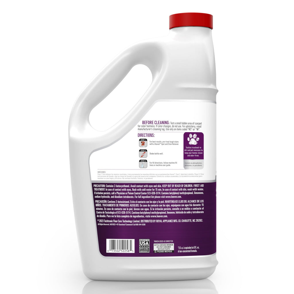 Hoover Pet Carpet Cleaner Solution – Enzymatic Cleaning


