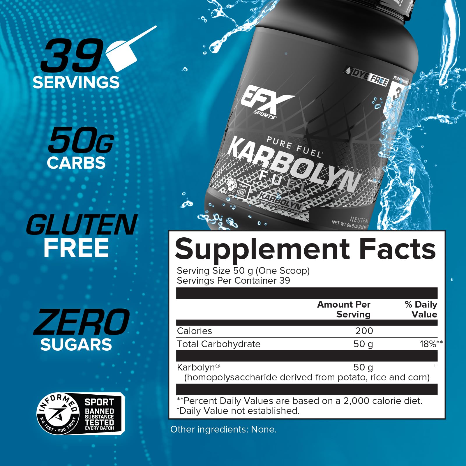 EFX Sports Karbolyn Fuel Carbohydrate Powder for Fast Energy

